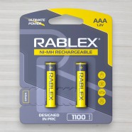 Акумулятор Rablex AAA HR3 Ni-MH, 1100mAh, 1,2V, 2шт/уп